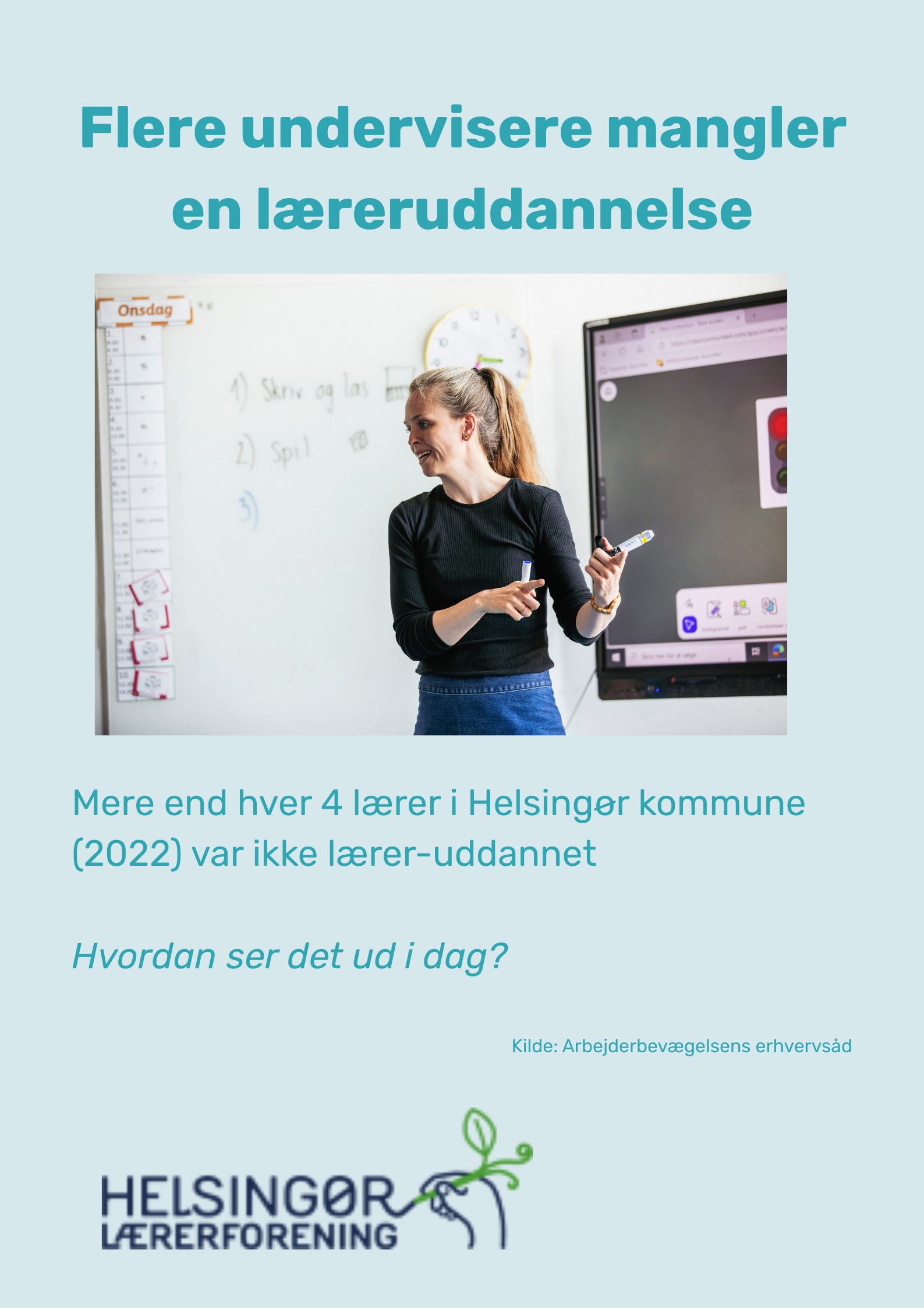 Flere Undervisere Mangler En Læreruddannelse